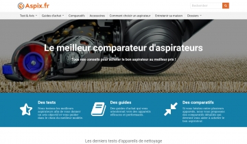 Aspix, guide et comparatif des meilleurs aspirateurs