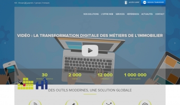 Site H2I, logiciels immobilier