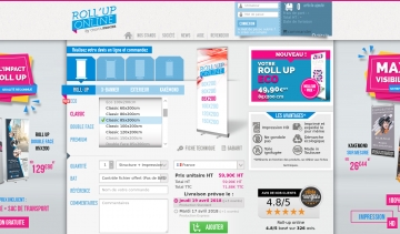 Roll'up Online, l'impression de vos affiches publicitaires à petit prix