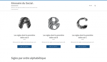 Glossaire du Social, site de présentation des définitions des sigles