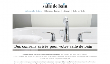 Univers salle de bain, le guide pour votre salle de bain