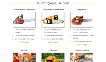 La tronçonneuse, le guide web pour faire le bon choix