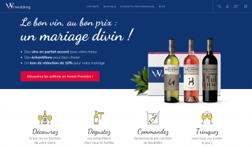 Vins et champagne pour mariage