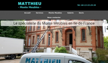 Matthieu Monte Meubles, spécialiste des monte-meubles en Oise