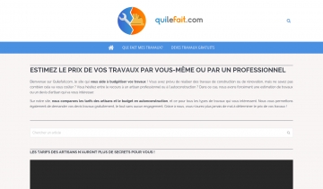 Quilefait.com, pour budgétiser vos constructions et vos rénovations.