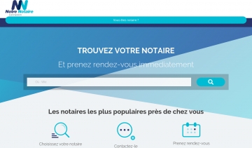 Notre Notaire : Site pour trouver des notaires en France 