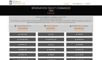 Allo taxi, le guide pour trouver un taxi en France.