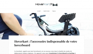 hoverkart, guide d'achat des accessoires de qualité