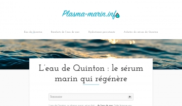 Si vous êtes à la recherche d’un sérum pour régénérer votre organisme, le plasma marin ou l’eau de Quinton est la solution idéale. 