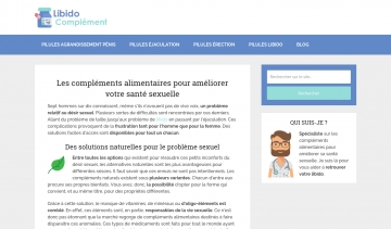 Libido Complément, le régulateur de tous les problèmes de dysfonctionnement sexuel.