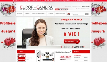 EUROP-CAMERA, les meilleurs prix du Net en vidéosurveillance