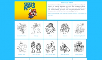 Coloriage Mario, activités créatifs à imprimer