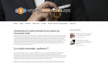 crypto-monnaies.xyz :  site d'informations sur la crypto monnaie 
