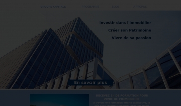 groupekapitale, site vitrine de formation pratique sur 'l'immobilier