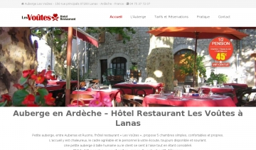 Hôtel restaurant Les Voûtes à Lanas en Ardèche