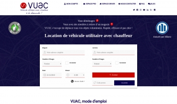VUAC, entreprise de location de véhicule utilitaire avec chauffeur