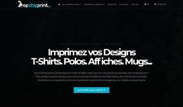 DropShipPrint, service d’impression de textiles et d’objets à la demande