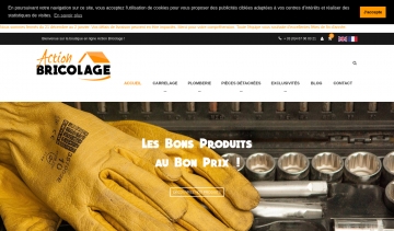 Action Bricolage, site de vente en ligne des outillages de plomberie et de carrelage 