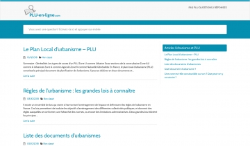 PLU en ligne : site d’informations sur le Plan Local d’Urbanisme