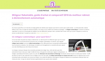 Votre guide pour trouver un mitigeur automatique
