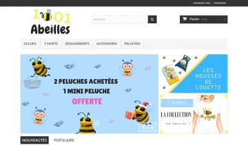 1001abeilles; boutique de vente de produits à l'effigie d'abeilles