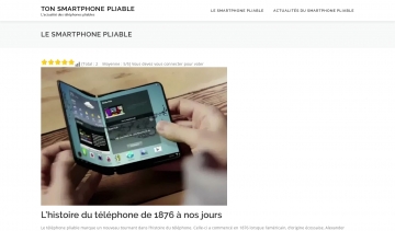 Ton Smartphone Pliable, entrez dans l'ère des téléphones à écran flexible