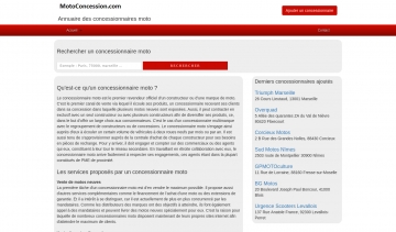 MotoConcession.com, l'annuaire des concessionnaires moto