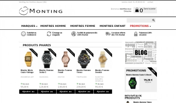 Monting, montres pour femmes, hommes et enfants
