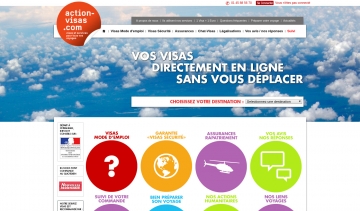 Action Visas, demande de visa en ligne