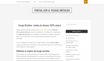 Tissage Brésilien, le blog aux informations sur l'extension de cheveux 