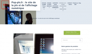 Le site de la plv (publicité sur lieu de vente) numérique et hi tech 