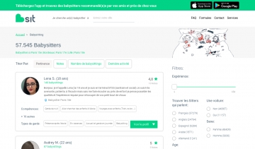 Bsit, la plateforme des babysitters