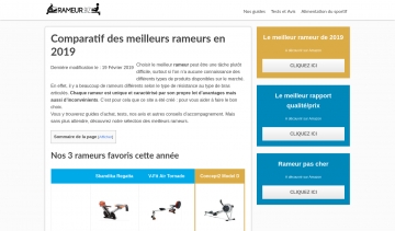 Rameur, comparatif des meilleurs rameurs disponibles sur le marché