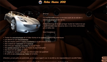 Tout savoir sur la Fisker Karma 2012