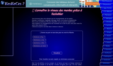 keskemar, site pour connaitre le niveau des marrées