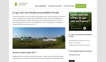 gaz-vert, plateforme consacrée à l'actualité du gaz vert en France