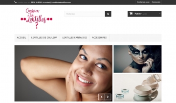 Combien Tes Lentilles, vente en ligne de lentilles