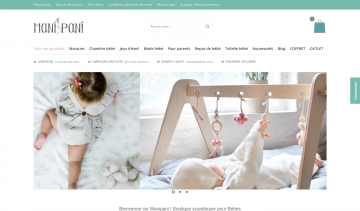 Manipani.com, boutique en ligne d'équipements de bébés et nourrissons 