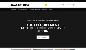 BLACKOPE  : boutique de vente d'équipements tactiques
