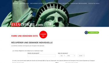 ESTA OFFICIEL, obtenir son formulaire officiele de voyage