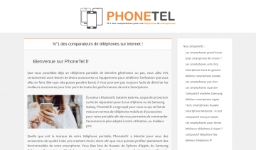 Phonetel, guide des meilleurs téléphones portables et smartphones