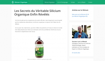 Silicium Organique, un indispensable pour l’organisme 