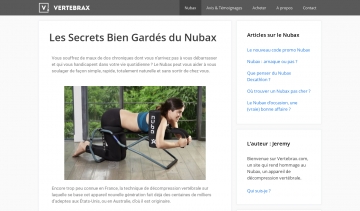 Vertebrax, informations sur les bienfaits du nubax