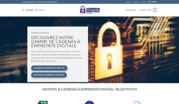 Cadenas-digitale.fr, votre boutique en ligne pour cadenas et antivols à empreinte digitale de qualité