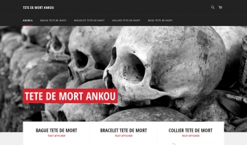 tete de mort ankou : bagues, bracelet, colliers et deco tete de mort