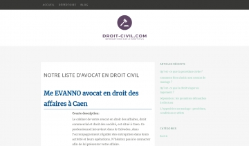 Droit Civil, conseils et informations sur le droit civil