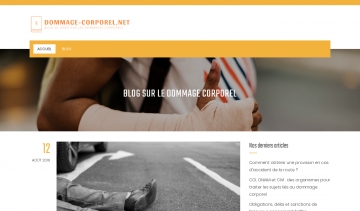 Dommage corporel, le blog pour meilleure indemnisation 