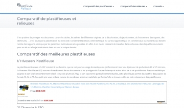 Votre comparatif de choix de relieuses et pastifieuses