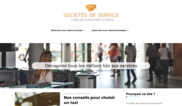 Sociétés de service, blog d'information sur les professions du service