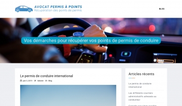 Avocat permis a points, blog d'information sur le permis de conduire et les points
